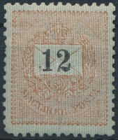 1898 12kr 12 : 11 3/4 fogazással (20.000) (rövid sarokfog / short corner perf.)