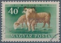 1951 Háziállatok 40f látványos barna színeltolódással R!