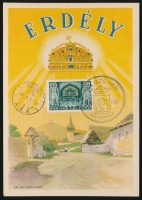 1940 Képeslap KOLOZSVÁR VISSZATÉRT bélyegzéssel