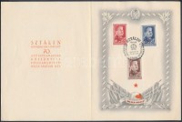 1949 Sztálin vágott sor emléklapon