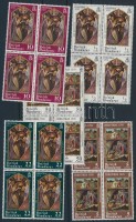 1970 Karácsony sor négyes tömbökben Mi 248-253