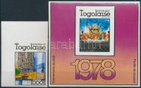 1978 Koronázási évforduló vágott ívsarki bélyeg Mi 1280 B + vágott blokk Mi 127 B