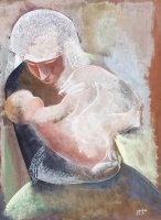 Kádár Béla (1877 - 1956): Anya gyermekével