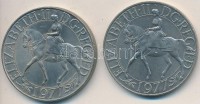 Nagy-Britannia 1977. 25P 'Ezüst Jubileum - II. Erzsébet' (2x) T:2 Great Britain 1977. 25 Pence 'Silver Jubilee - Elizabeth II' (2x) C:XF