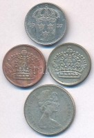 Vegyes: Kanada 1968. 10c Ag + Svédország 1937-1956. 10ö Ag (3xklf) T:2,2-
Mixed: Canada 1968. 10 Cents Ag + Sweden 1937-1956. 10 Ore Ag (3xdiff) C:XF,VF