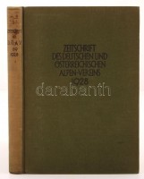 Zeitschrift des Deutschen und Österreichisen Alpenverein. 1928. Innsbruck, 1928. Verlag des D. und Ö. Alpenvereins. Nagyon sok képpel. Egészvászon kötésben, szép állapotban / With many illustrations, in  full linen binding, in nice