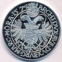DN 'Magyar tallérok utánveretben - I. Miksa tallérja 1574' Ag emlékérem tanúsítvánnyal (20g/0.999/38,6mm) T:PP