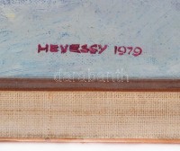 Hevessy jelzéssel: Orgonás csendélet. Olaj, farost, keretben, 50×40 cm