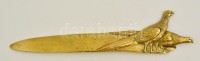 Vadász tematikájú, fácánokat ábrázoló bronz levélbontó / Bronze letter opener. 29 cm