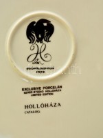 Hollóházi Szász Endre tervezte falitál, matricás, jelzett, hibátlan, d:25 cm