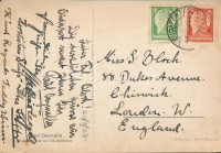 1928 Paul Oszmella (1903-1967) német kerékpárversenyző saját kézzel írt lapja budapesti versenyről, más versenyzők aláírásaival is. / 1928 Autograph letter of Paul Oszmella, German bycicle contestant and other racers from Budapest.