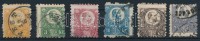 1871 Réznyomat 6 értékes sor, minden bélyeg képbe fogazva!