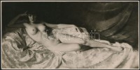 cca 1938 Dr. Csörgeő Tibor (1896-1968) budapesti fotóművész hagyatékából, vélhetően egy akt festmény másolata, 11,5x23 cm