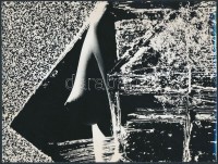 cca 1970 Gervai Tamás (?-1996): Fészer, aláírt, feliratozott  vintage fotóművészeti alkotás, 24x18 cm