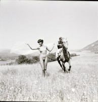 cca 1978 Különféle helyszíneken készült, szolidan erotikus felvételek, 13 db vintage negatív, 6x6 cm / 13 erotic photos, 6x6 cm