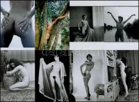 cca 1978 Fincsi képek egy régi dobozból, 13 db szolidan erotikus fénykép, korabeli negatívokról mai nagyítások, 15x10 cm / 13 erotic photos, 15x10 cm