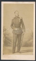 cca 1860 I. Károly württembergi király fotója, F. Brandseph, Stuttgart, 6x10 cm./
cca 1860 Charles I. king of württemberg, F. Brandseph, Stuttgart, 6x10 cm.