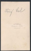 cca 1860 I. Károly württembergi király fotója, F. Brandseph, Stuttgart, 6x10 cm./
cca 1860 Charles I. king of württemberg, F. Brandseph, Stuttgart, 6x10 cm.