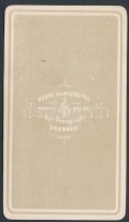 cca 1860 Amália Auguszta (1801-1877) (Amalie Auguste von Bayern) szász királyné, I. János szász király felesége (1801-1873), bajor hecegnő fotója, Hanns Hanfstaengl, Drezda, 6x10 cm / cca 1860 Photo of Amalie Auguste von Bayern