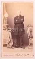 cca 1880 Volkmann Róbert (1815-1883) zeneszerző, zenepedagógus, karmester vizitkártya méretű fotója / German - Hungarian composer's photo 9x11 cm