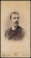 Terényi Lajos (1854-1897) ügyvéd, országgyűlési képviselő, főispán portréja  11x21 cm