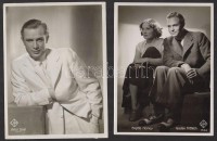 cca 1940 10 db eredeti UFA fotó német színészekkel: Paul Kemp, Carola Höhn. Heil Finkenzeller, Maria Eggerth, Viktor Staal, Brigitte Horney, Gustav Frölich, ,  Lilian Harvey, Willy Birgel / 10 original photos of German actors  24x18 cm