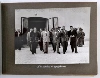 1958 Budapest, a 62. Országos Mezőgazdasági kiállítás és vásár, fotóalbum 50 db vintage fényképpel, 9x12 cm és 18x24 cm, album 24x35 cm