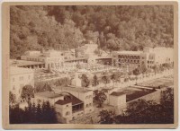cca 1880 Herkulesfürdő nagyméretű keményhátú fotó / Herkulesbad photo. 18x13 cm