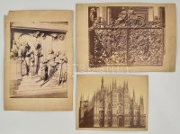 cca 1880-1900 Velence, Nápoly 7db nagyméretű fotó / Italy. Venice, Naples 7 large photos  ca 38x33 cm