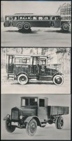 1983 Régi idők kocsija modern fotólapokon, hátoldalon oroszul feliratozva, 7 db, felületükön törésnyomokkal, 9,5x14,5 cm