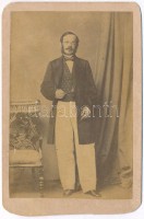 1863. május 12. Kuba, Havannában készült, feliratozott, vizitkártya méretű fénykép, 10x6,5 cm
