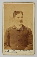cca 1900 Mai Manó és társa fényképe Férfi 7x9 cm