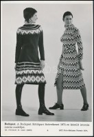 cca 1970 3 db különféle divatfotó, 2 db feliratozott MTI-fotó, különböző méretben