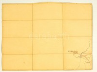 cca 1880-1890 Bécsújhely és környékének katonai térképe, 1.75.000, vászonra kasírozva, 38x49 cm./
cca 1880-1890 Military map of Wiener Neustadt and surroundings, 1.75.000, on Canvas, 38x49 cm.
