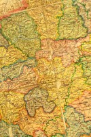 Kogutowicz Magyarország közigazgatási térképe. 1:900000, Bp., Magyar Földrajzi Intézet, vászonra ragasztva, sérülésekkel, 79×110 cm