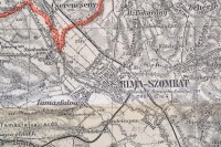 1930 Rimaszombat és Susa térképe, 1:75000, Magyar Királyi Állami Térképészet, 47×62,5 cm
