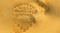 Mormon arany zsebóra dupla 10K arany fedéllel, chaton köves szerkezettel. Ép, de tisztításra szorul. Üveg nélkül. d: 58 mm, br: 125g / 10 K gold American pocket watc. Needs cleaning.