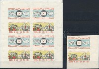 1959 FIP (II.) vágott kisív és bélyeg (23.500)