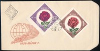 1959 Május 1. vágott FDC (4.000++)
