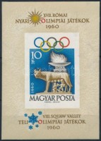 1960 Olimpia (I.) vágott blokk (8.000)