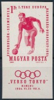 1964 Verso Tokyo vágott ívszéli bélyeg (35.000)