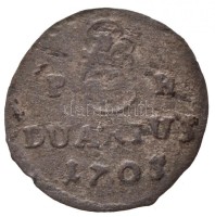 1703K-B Duarius 'I. Lipót' Körmöcbánya (0,53g) T:2,2-  
Hungary 1703K-B Duarius 'Leopold' Kremnitz (0,53g) C:XF,VF
Huszár: 1499., Unger II.: 1105.