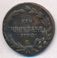 1790S 1kr Cu 'II. József' T:2-,3
