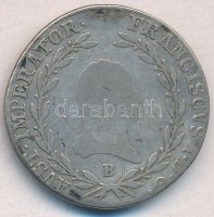 1809B 20kr Ag 'I. Ferenc' (6,44g) T:2-,3
Huszár: 1970., Unger III.: 1377.a