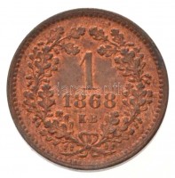 1868KB 1kr Cu 'Angyalos címer' T:2
Adamo M4.1
