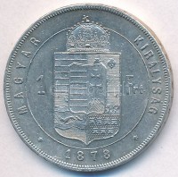 1878KB 1Ft Ag 'Ferenc József / Középcímer' T:1-,2
Adamo M15
