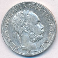 1883KB 1Ft Ag 'Ferenc József / Barokk címer' T:2,2-
Adamo M15