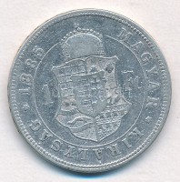 1885KB 1Ft Ag 'Ferenc József / Barokk címer' T:2-,3
Adamo M15