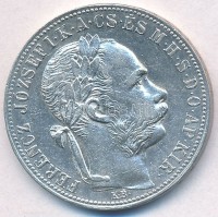 1886KB 1Ft Ag 'Ferenc József / Barokk címer' T:1-,2
Adamo M15