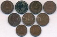 1896.1936. 1f-2f (9x), közte 1931. 2f Br T:2,2-